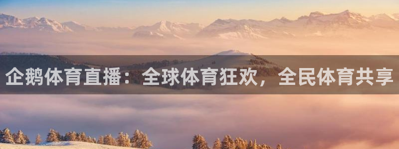 企鹅体育直播：全球体育狂欢，全民体育共享